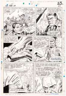 Dick Ayers and John Tartaglione Sgt. Fury and His Howling Commandos #29 Story page 17 Original Art (Marvel, 1966).... | Heritage