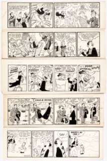  - Phil Berube and Rand Taylor Homer Hoopee Daily Comic Strip Original Art Group of 25 (AP Newsfeatures, Early 1950s)... (Total: 25 Original Art)