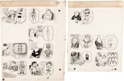 Jack Rickard MAD Magazine #71 Complete 2-Page Story "Dream Girls" Original Art (EC, 1962). ... (Total: 2 Original Art) | Heritage