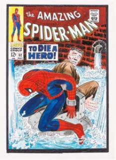 Mike Esposito and Stan Goldberg The Amazing Spider-Man #52 Cover Recreation Original Art (c1990s).... | Heritage