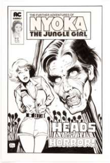 Bill Black Latigo Kid Western #1 Nyoka #2 Ad Original Art (AC, 1988)....