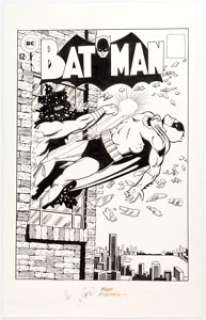Carmine Infantino and Frank McLaughlin Batman #168 Cover Re-creation Original Art (undated). ... | Heritage