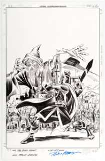 Ron Frenz and Sal Buscema The Black Knight #1 Cover Original Art (Marvel, 2009)....