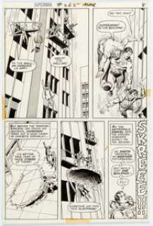 Curt Swan and Murphy Anderson Superman #262 Story Page 7 Original Art (DC, 1973). Superman rescues workman shaken - | Heritage