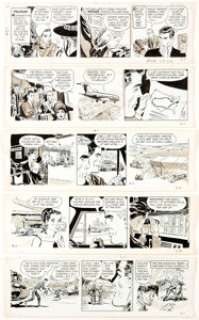 Bob Lubbers (as Bob Lewis) Secret Agent X-9 Daily Comic Strip Original Art Group of 10 (King Features Syndicate, 1... (Total: 10 Original Art) | Heritage