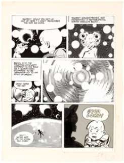 Wally Wood Lunar Tunes (nn) Story Page 37 Bucky Ruckus Original Art and Production Photostat (1981). Bucky Ruckus - | Heritage