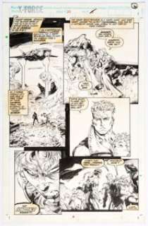 Greg Capullo and Richard Bennett X-Force #24 Story Page 5 Original Art (Marvel, 1993). On this page from - | Heritage