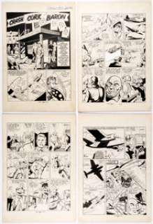 Art Gates Speed Comics #23 Complete 6-page Story "Singapore Ed’s Bar" Original Art (Harvey Comics, - | Heritage