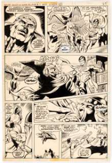 Rich Buckler and Bob Layton Secret Society of Super-Villains #7 Story Page 15 Hawkgirl and Superman Original Art - | Heritage