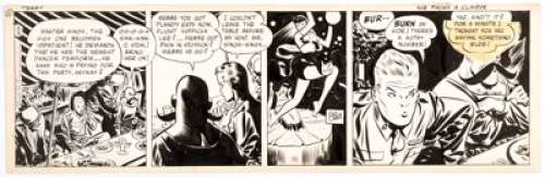 Milton Caniff Terry and the Pirates Burma Daily Comic Strip Original Art dated 4-4-44 (Chicago Tribune, 1944). - | Heritage