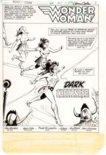 Gene Colan and Frank McLaughlin Wonder Woman #301 Splash Page 1 Original Art (DC, 1983). Great opening page to the - | Heritage