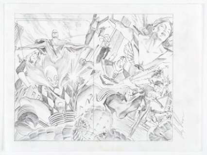 Alex Ross Wizard the Comic Magazine #83 "Astro City" Pull-Out Poster Preliminary Artwork Original Art - | Heritage