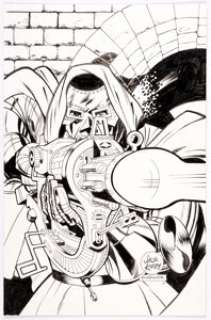 Paul Chadwick Jack Kirby Collector #68 Cover Doctor Doom Original Art (TwoMorrows, 2016). This special cover was - | Heritage