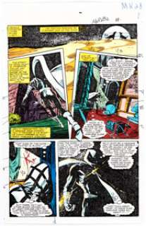Christie Scheele - Moon Knight #28 Story Page 11 Color Guide (Marvel, 1983).