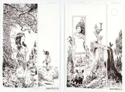 Liam Sharp | Wonder Woman 75th Anniversary Special Complete 2-Page Spread Original Art (DC, 2016).... (Total: 2 Original Art) | Heritage