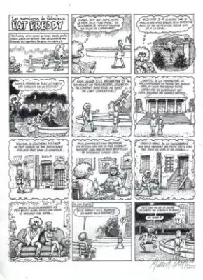 Gilbert Shelton | The Freak Brothers – Fat Freddy – Les sabots des chevaux | La Galerie de la Bande Dessinée