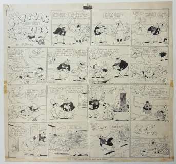 95: Rudolph Dirks Captain and the Kids, Sunday 12 panel | Hess Fine Auctions