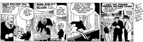 32: Chester Gould Dick Tracy daily 4/10/36 | Russ Cochran