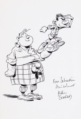 Conrad | Bob Marone, illustration à l’encre pinceau… | AZ auction