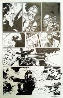 GUERA RM Serbe 1959 - Lot 97 - #7 - Série : DJANGO UNCHAINED Illustration originale de la planche 29 du Comics…