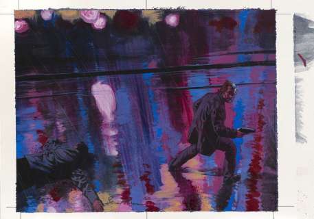 Phillips Sean Anglais 1965 | Coward - Série : CRIMINAL Planche originale de la couverture du Comics "Criminal",… | Cornette de St Cyr