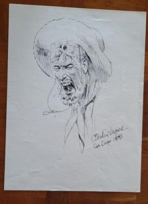 PAOLO SERPIERI original art, Yelling Cowboy Signed, 9x12, of Druuna fame, 1984 | eBay US
