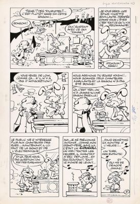 Dupa | Lot 080 - Chlorophylle, planche n°2 à l’encre de Chine de… | AZ auction