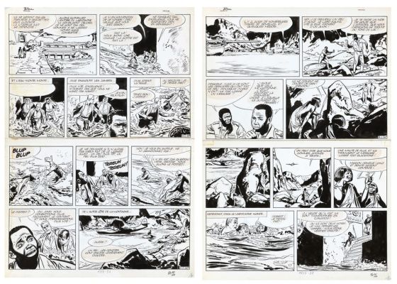 Herbert | Lot 076 - Docteur Gladstone, planche n°23 et 24 à l’encre… | AZ auction