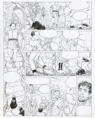 Delaby | Lot 493 - Murena, planche n°34 à l’encre de Chine de… | AZ auction