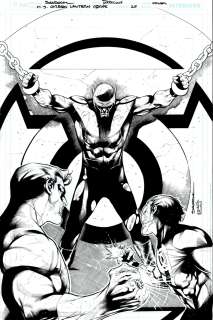 Rafa Sandoval - Hal Jordan And the Green Lantern Corps #27 Cover (Green Lantern [Hal Jordan] & Green Lantern [Kyle Rayner] Saving Orion!) 2017