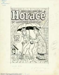 Unknown Artist - Original Cover Art for Horace and Dotty Dripple #30 (Harvey, 1953). This early Harvey cover art - | Heritage