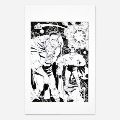 Lot 349 - Shawn McManus, Bizarro and Superman Original Art Illustration (2023) | Landry Pop Auctions