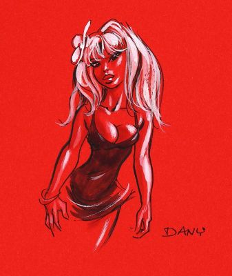 Dany | Lot 021 - Olivier Rameau, tirage de luxe "Dany dessine en… | AZ auction