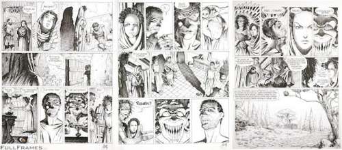 Delaby | Murena, lot de 3 planches n°14, 15 et 16 Ã  l’enc… | Banque Dessinée