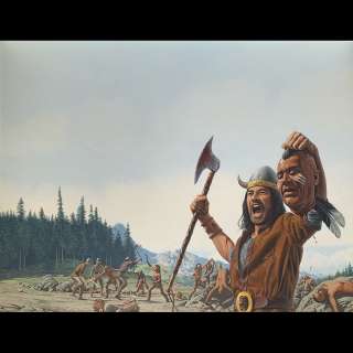 Vikings: Trail of Blood, Cover Painting by Clifton-Dey