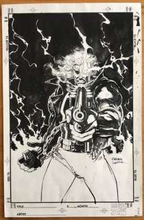 Original Signed Cover Art By Bill Sienkievicz | Marvel Comics  - Blaze : Legacy Of Blood #1  - Cover Page  - (1993) | Catawiki