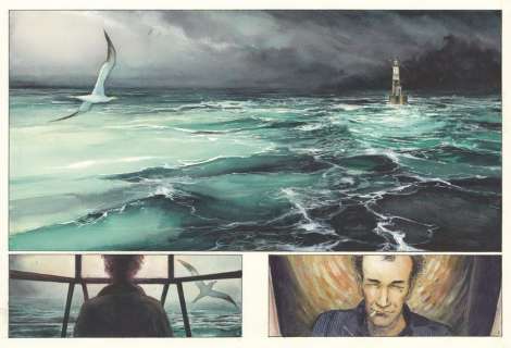 Lot 99 - EMMANUEL LEPAGE Ar-Men, L‘Enfer des enfers, Futuropolis 2017 Double planche originale...