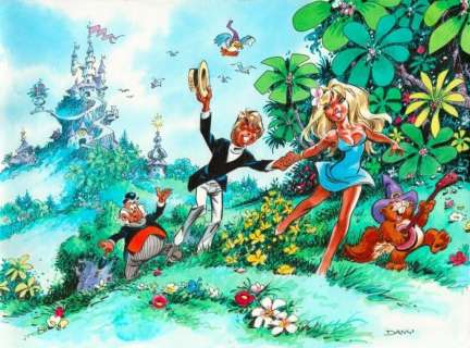 Dany. Illustration originale Olivier Rameau | BDEnchères