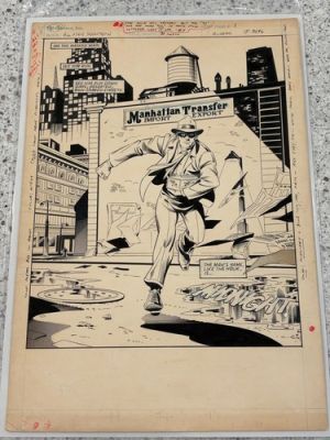 Rick Hoberg Mike Machlan All Star Squadron 31 Midnight Splash Page1 Original Art