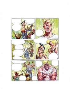 José Ortiz | Burton & Cyb - El Hombre es un Lobo para el Lobo p.6 (Zona 84) | ECC arte y coleccionismo