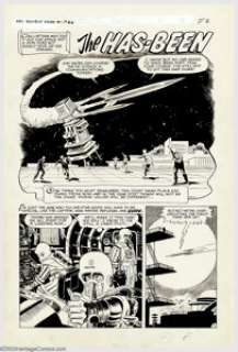 Doug Wildey, Original Art for Black Cat #62, Complete 2 -page Story "The Has-Been" (Harvey, 1958). Nice - | Heritage