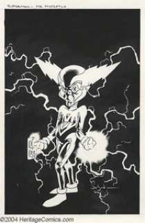 Jason Pearson - Original Art Cover for Mr. Mxyzptlk (Villains) #1 (DC, 1998). Mr. Mxyzptlk plugs in to a socket. - | Heritage