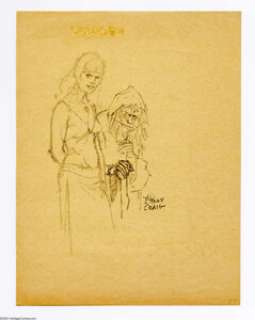 Johnny Craig - Drusilla and the Vault-Keeper Sketch Original Art (undated). Fasten your drool-cups as Johnny Craig - | Heritage