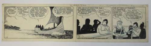 Original Pen & Ink "Alley Oop" Comic, V.T. Hamlin | misc / divers