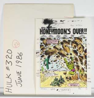 Marvel Incredible Hulk #320 Complete Color Guide | Bruneau & Co. Auctioneers