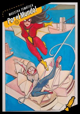 Spider woman and spider gwen in Sidney Opera House, Sidney, Australia – MARTINENA | NRisso Art