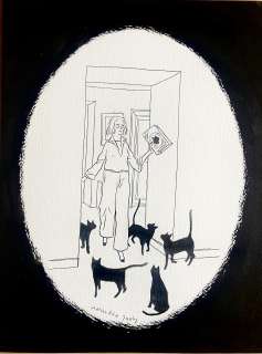 MARCO CORONA - Original illustration for back cover "Riflessi". Coconino Cult. Cm. 22x29,5. Ink. Signed. Mint. Code 1483.