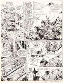 Giraud | JEAN GIRAUD BLUEBERRY L’Homme qui valait 500 000 Dollars (T.14), Dargaud 1973 Planche... | Daniel Maghen Enchères