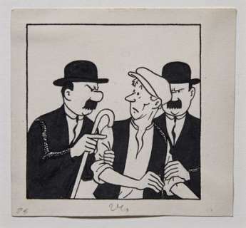 Hergé | Dessin original : Superbe réalisation à l’encre de... | Tessier Sarrou