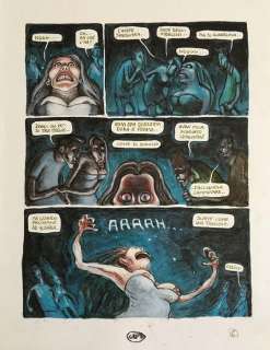 Gipi (Gian Alfonso Pacinotti) - Original plate for "Quella notte accadde una cosa". | Catawiki